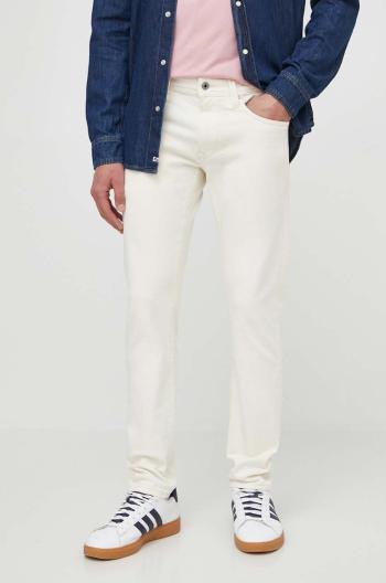 Džíny Pepe Jeans TAPERED JEANS pánské, béžová barva, PM207390WI5