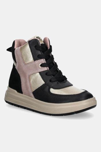 Dětské kožené sneakers boty Primigi černá barva, PIK 68649