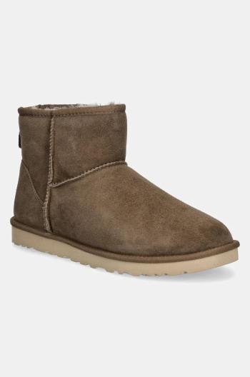 Semišové sněhule UGG Classic Mini hnědá barva, 1002072-HCK