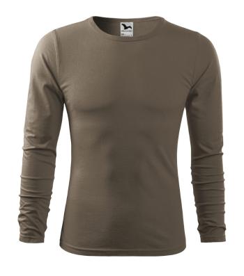 MALFINI Pánské tričko s dlouhým rukávem Fit-T Long Sleeve - Army | XXL