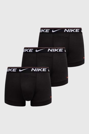 Boxerky Nike 3-pack pánské, černá barva