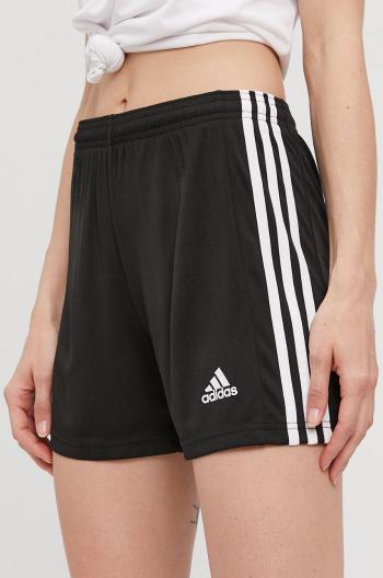 Kraťasy adidas Performance GN5780 dámské, černá barva, hladké, medium waist