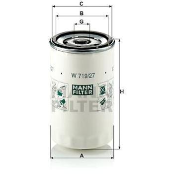 MANN-FILTER W719/27 pro vozy FORD, CHRYSLER, JEEP, MAZDA (W719/27)