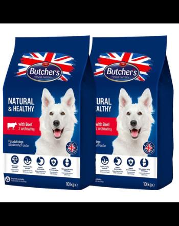 BUTCHER'S Natural&amp;Healthy hrana caini cu vita 20 kg (2 x 10 kg)