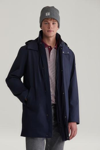 KABÁT GANT PADDED CAR COAT EVENING BLUE