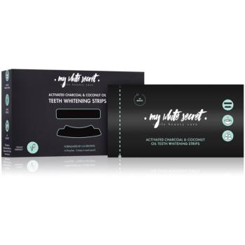 My White Secret Charcoal and Coconut Oil bělicí pásky na zuby 14 ks