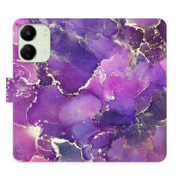 Flipové pouzdro iSaprio - Purple Marble - Xiaomi Redmi 13C