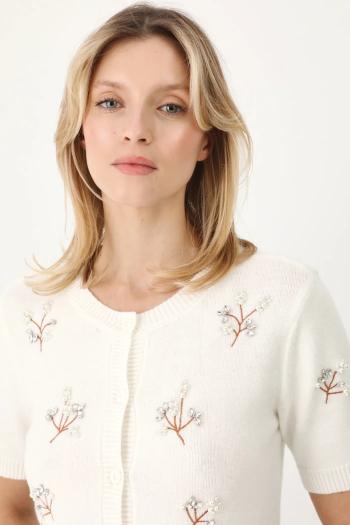 Kardigán s prímesou vlny Medicine dámsky, béžová farba, tenký