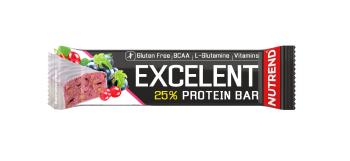 Nutrend Excelent Protein Bar černý rybíz s brusinkami v jogurtové polevě 85 g