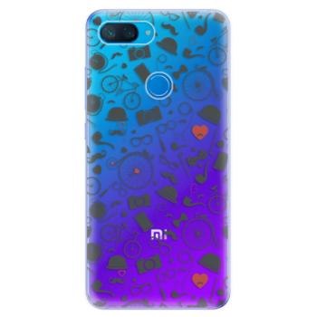 Odolné silikonové pouzdro iSaprio - Vintage Pattern 01 - black - Xiaomi Mi 8 Lite