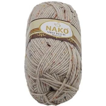 Tweed 100g - 6383 béžová s nopky (7815)