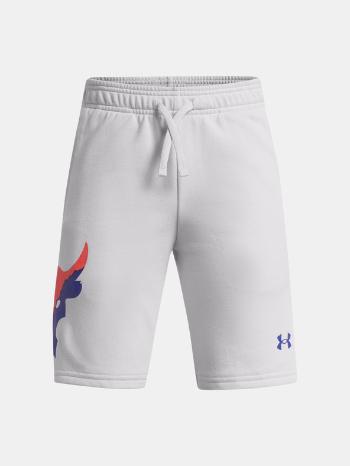 Under Armour UA Project Rock Terry Kraťasy dětské Bílá