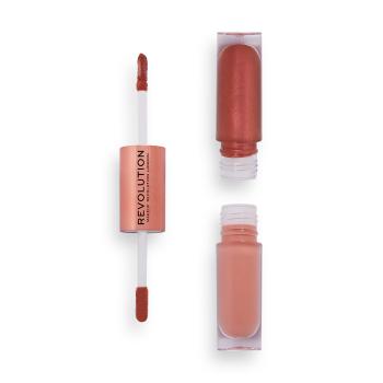 Revolution Oboustranné tekuté oční stíny (Double Up Liquid Shadow) 4,4 ml Blissful Pink