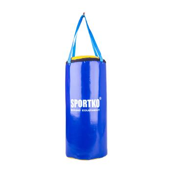 Dětský boxovací pytel SportKO MP9 24x50cm / 5kg  modro-žlutá