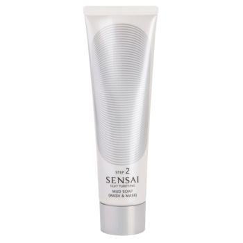 Sensai Silky Purifying Mud Soap (Wash & Mask) mýdlo a maska 2 v 1 125 ml