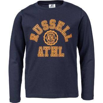 Russell Athletic L/S CREWNECK TEE SHIRT Gyerek felső, sötétkék, méret