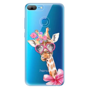 Odolné silikonové pouzdro iSaprio - Lady Giraffe - Huawei Honor 9 Lite