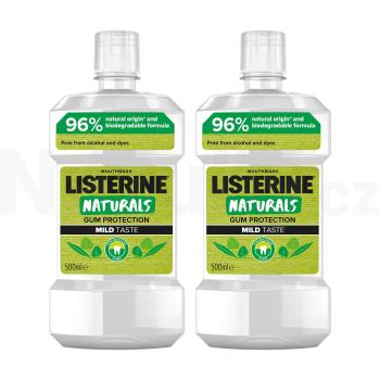 Listerine Naturals Gum Protection Mild Taste ústní voda 2x500 ml