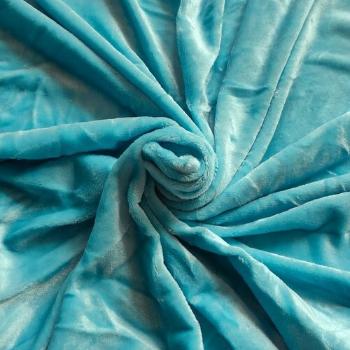 Cearșaf de pat micropluș petrol, 90 x 200 cm, petrol, 90 x 200 cm