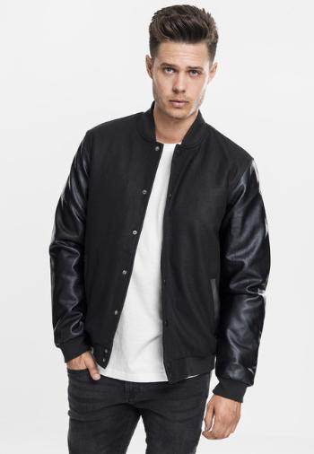 Urban Classics Oldschool College Jacket blk/blk - M