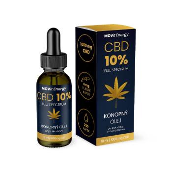 MOVit Energy CBD 10% Full Spectrum konopný olej 10 ml