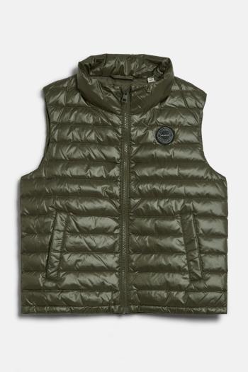 VESTA GANT SHINY LIGHT PADDED DOWN VEST JUNIPER GREEN