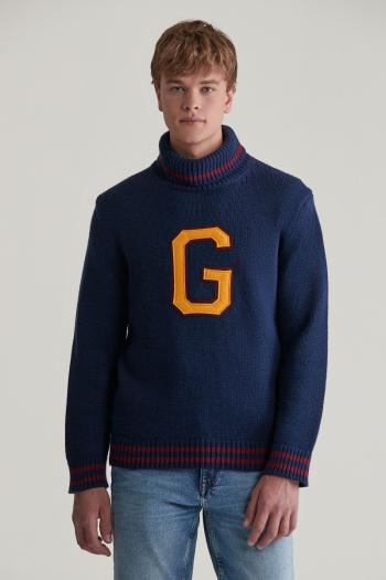 SVETR GANT SEASONAL G TURTLENECK EVENING BLUE