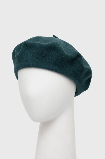 Vlněný baret Kangol zelená barva, vlněný, 3388BC.PN317-PN317