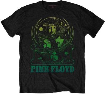 Pink Floyd Tričko Green Swirl Unisex Black XL