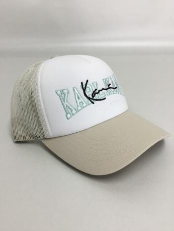 Karl Kani College Signature Trucker Cap off white/white - UNI