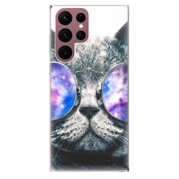 Odolné silikonové pouzdro iSaprio - Galaxy Cat - Samsung Galaxy S22 Ultra 5G