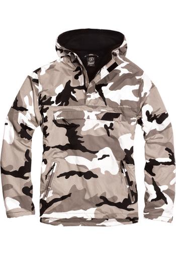 Brandit Fleece Pull Over Windbreaker snowcamo - 5XL