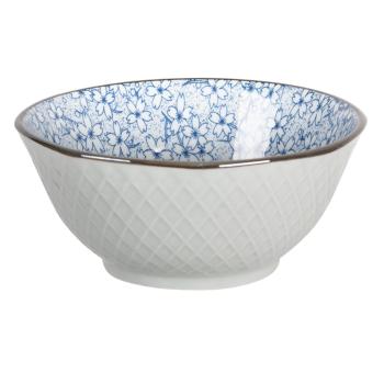 Miska modré kvítky BlueFlow - Ø13*6 cm 6CEPU0043