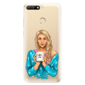 Odolné silikonové pouzdro iSaprio - Coffe Now - Blond - Huawei Y6 Prime 2018