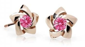 Cutie Jewellery Dětské náušnice z růžového zlata C2201-30-X-4 fuchsiová