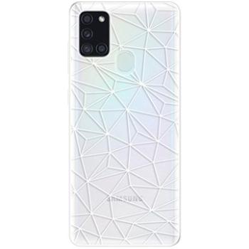 iSaprio Abstract Triangles 03 - white pro Samsung Galaxy A21s (trian03w-TPU3_A21s)