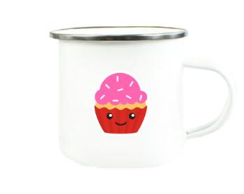 Plechový hrnek Kawaii cupcake