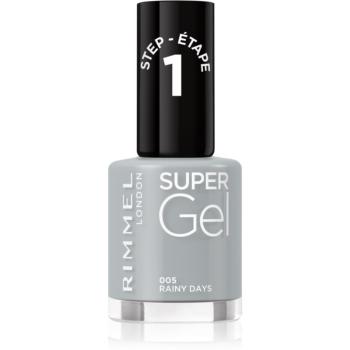 Rimmel Super Gel gelový lak na nehty bez užití UV/LED lampy odstín 005 Rainy Days 12 ml