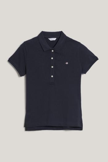 POLOKOŠILE GANT SLIM SHEILD CAP SLEEVE PIQUE POLO EVENING BLUE