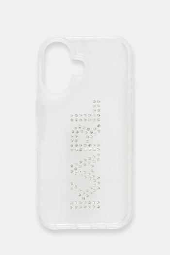 Puzdro na mobil Karl Lagerfeld iPhone 16 priehľadná farba, KLHCP16SHKLSTDCT