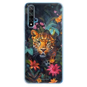 Odolné silikonové pouzdro iSaprio - Flower Jaguar - Huawei Nova 5T