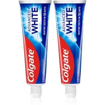 Colgate Advanced White bělicí pasta proti skvrnám na zubní sklovině 2x75 ml