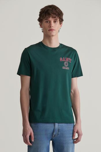 TRIČKO GANT CREST GRAPHIC TSHIRT TARTAN GREEN