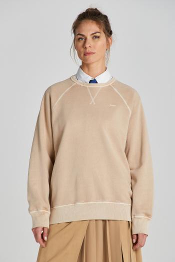 MIKINA GANT REL SUNFADED C-NECK SWEAT DRY SAND