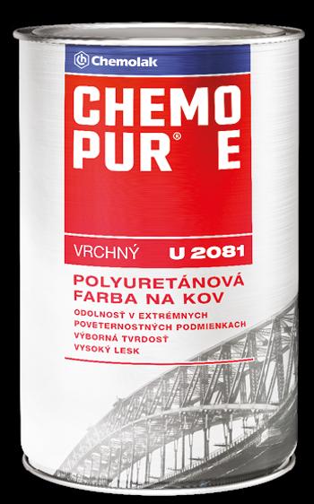 U 2081 CHEMOPUR E - Vrchná polyuretánová farba 0,8 l 1000 - biela