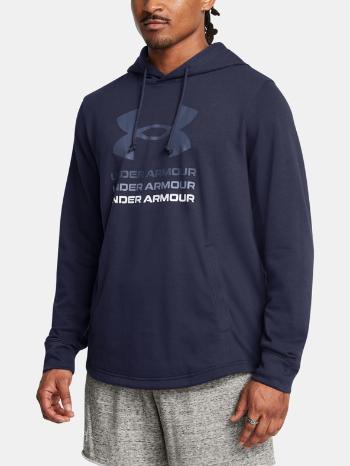 Under Armour UA Rival Terry Graphic Hood Mikina Modrá