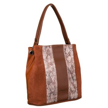 Dámska taška z ekokože s hadím vzorom - David Jones