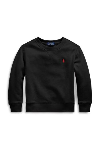 Dětská mikina Polo Ralph Lauren černá barva, hladká, 322772102004