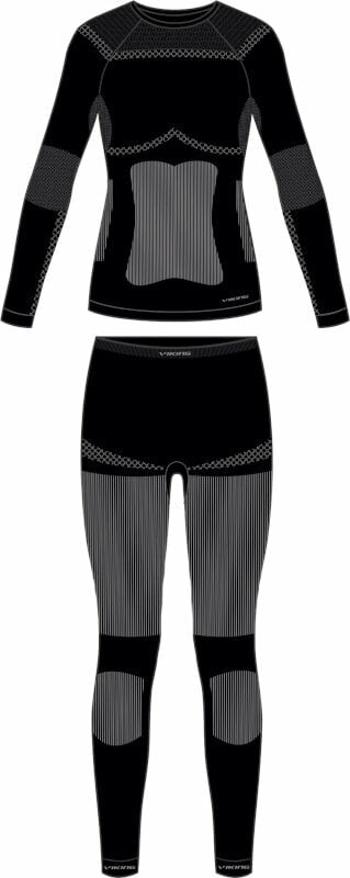 Viking Ilsa Lady Set Thermal Underwear Black/Grey M Termoprádlo