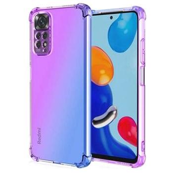 TopQ Kryt Xiaomi Redmi Note 11 silikon Shock duhový fialovo-modrý 71799 (Sun-71799)